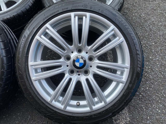 美品！BMW 1シリーズ Mスポーツ(F20)純正ダブルスポーク383M 7.5/8J-17インチ PCD120 ET43/53 2シリーズ,3シリーズ F22,E87,E46_画像3