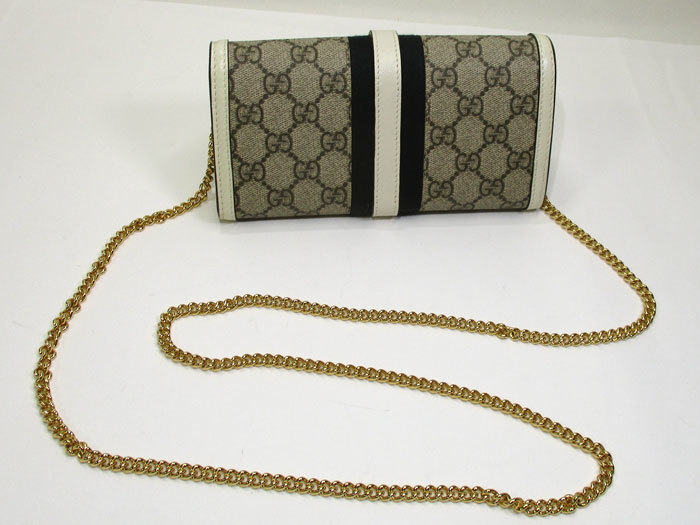 GUCCI ジャッキー 1961 チェーン ウォレット 二つ折り 長財布 GG