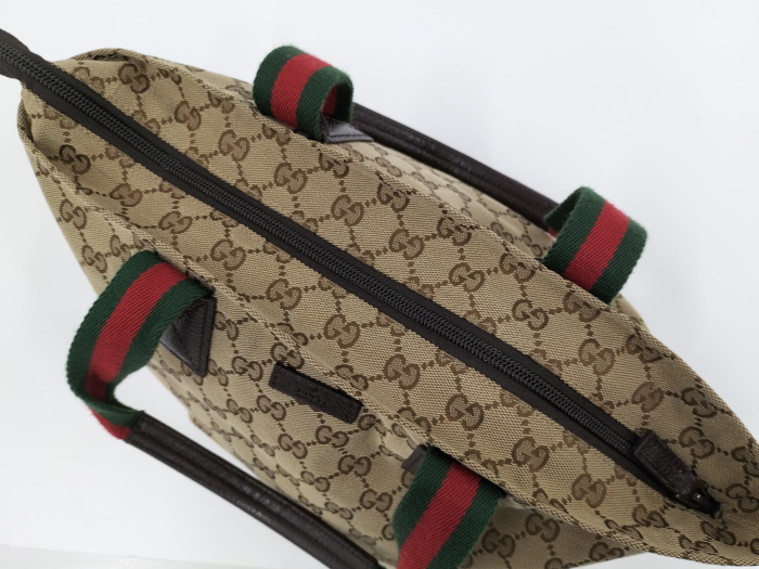 GUCCI シェリーライン トートバッグ GGキャンバス ベージュ系 131228