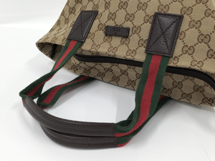 GUCCI シェリーライン トートバッグ GGキャンバス ベージュ系 131228