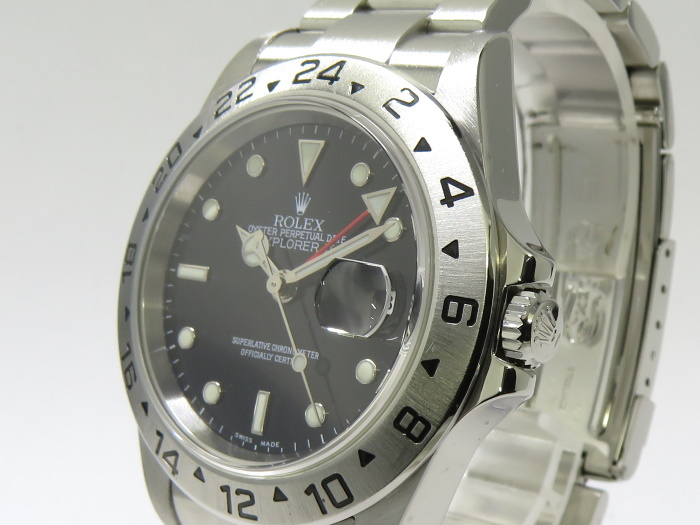 【中古】ROLEX エクスプローラー2 自動巻き SS ブラック文字盤 D番 16570T_画像3