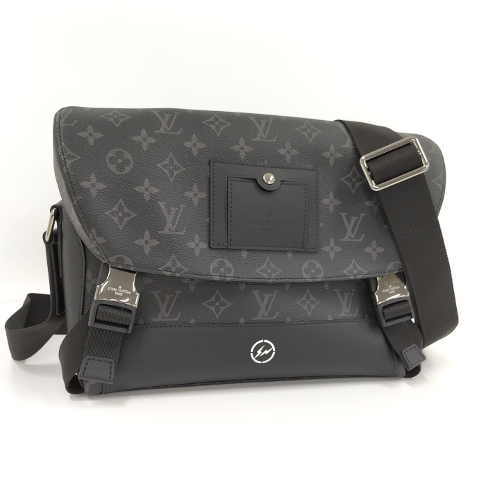 【】LOUIS VUITTON メッセンジャー ヴォワヤージュ PM フラグメント ショルダーバッグ モノグラム エクリプス M43277