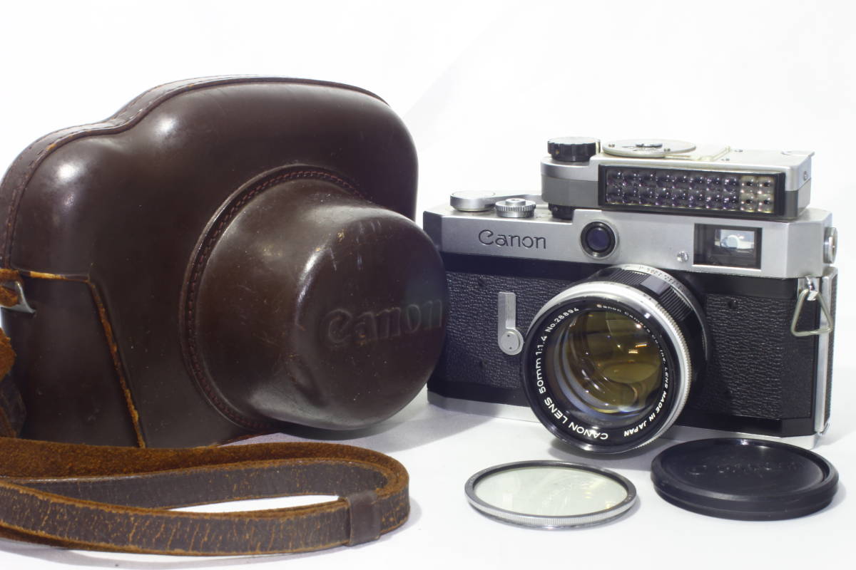 A765◆けっこうな美品/動作確認/レンズ光学良好/露出計×◆ Canon キヤノン Camera P / LENS 50mm F1.4