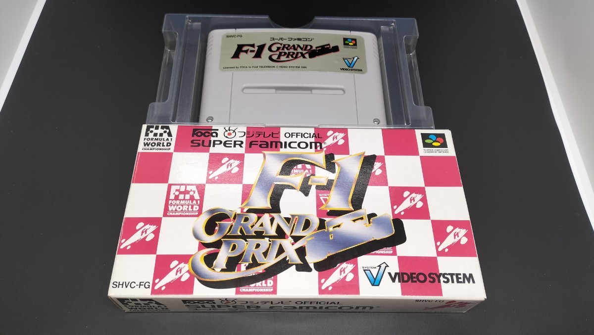 F1 GRAND PRIX フジテレビ【箱美品】【動作確認済み】スーパーファミコン SFC204 箱付き【同梱可能】ソフト【希少 レア】カセット ゲーム _画像1