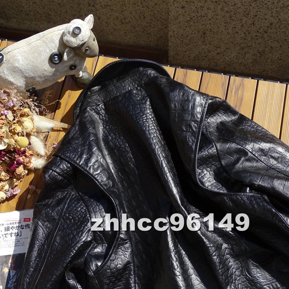 ◆美品◆メンズ 革ジャン CWU-45P 羊革 フライトジャケット 本革 ファッション レザージャケット XXLサイズ_画像4