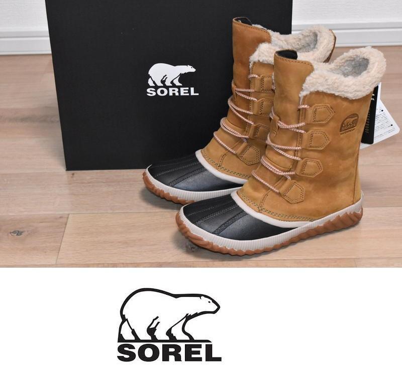 【即決】新品 SOREL アウトアンドアバウトプラストール スノーブーツ 24cm 防寒 ソレル NL3146 ★_画像1