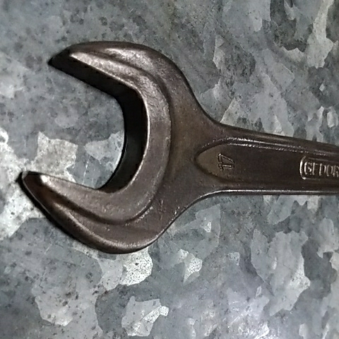 gedore-GEDORE maintenance for tool car tool one-side . wrench wrench size inscription 17mm.. total length 159.5mm. Germany DIN894 vanadium Germany made 