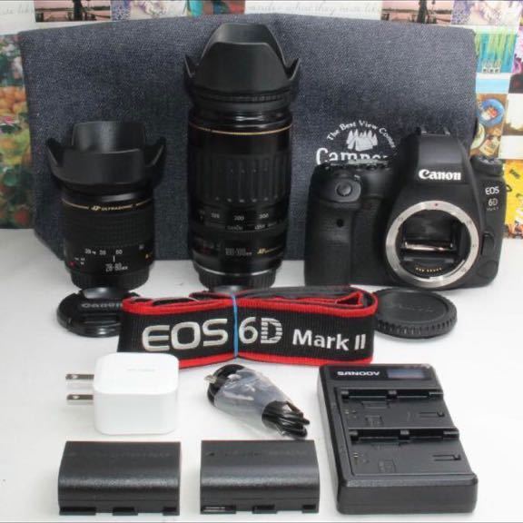 上品なスタイル 6d ❤️予備バッテリー付き❤️EOS mark ダブルズーム