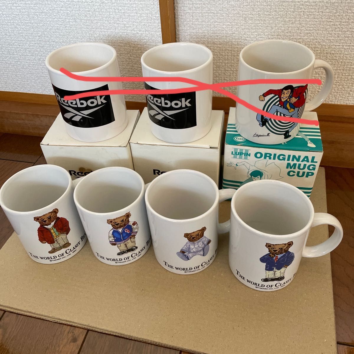 マグカップ まとめ 4点 テディベア柄|PayPayフリマ