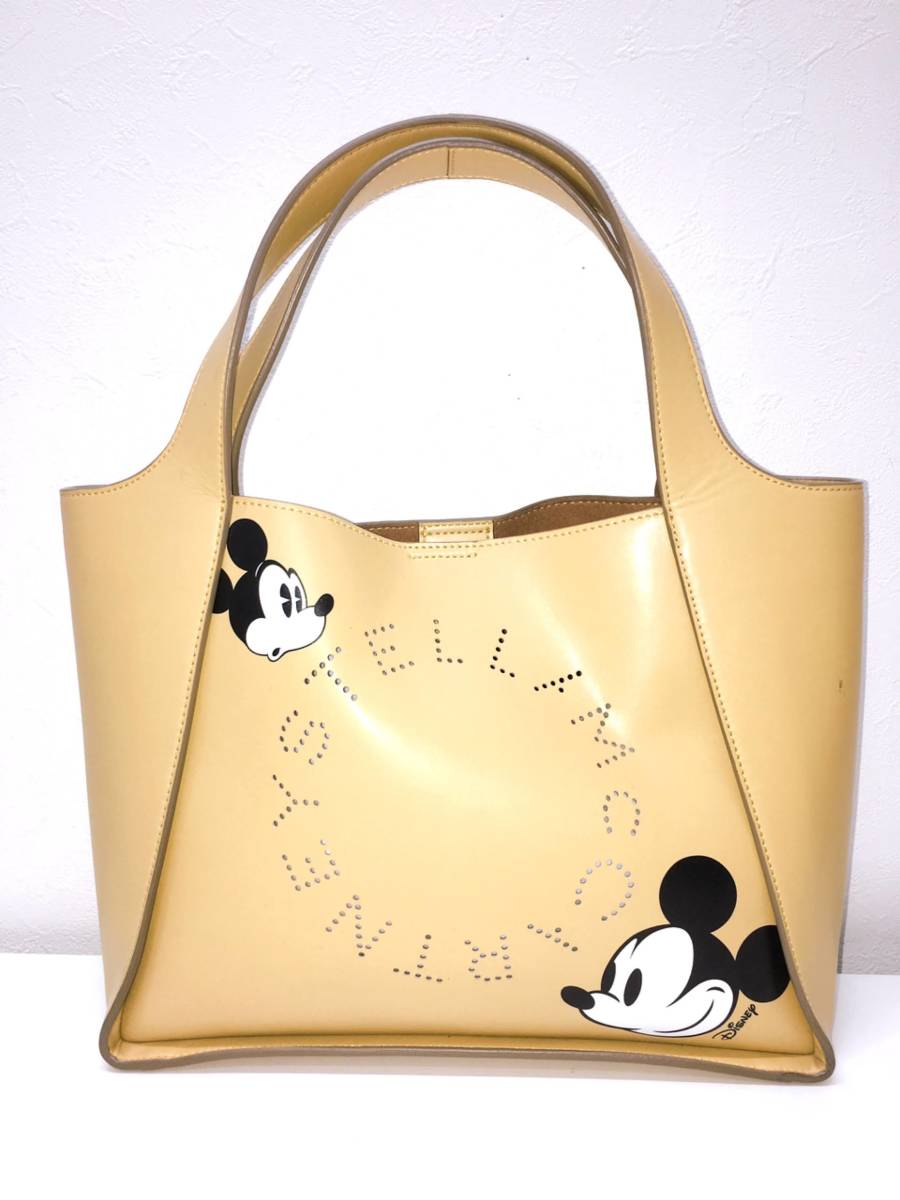 12851】ステラマッカートニー ディズニーコラボ 2WAYバッグ イエロー