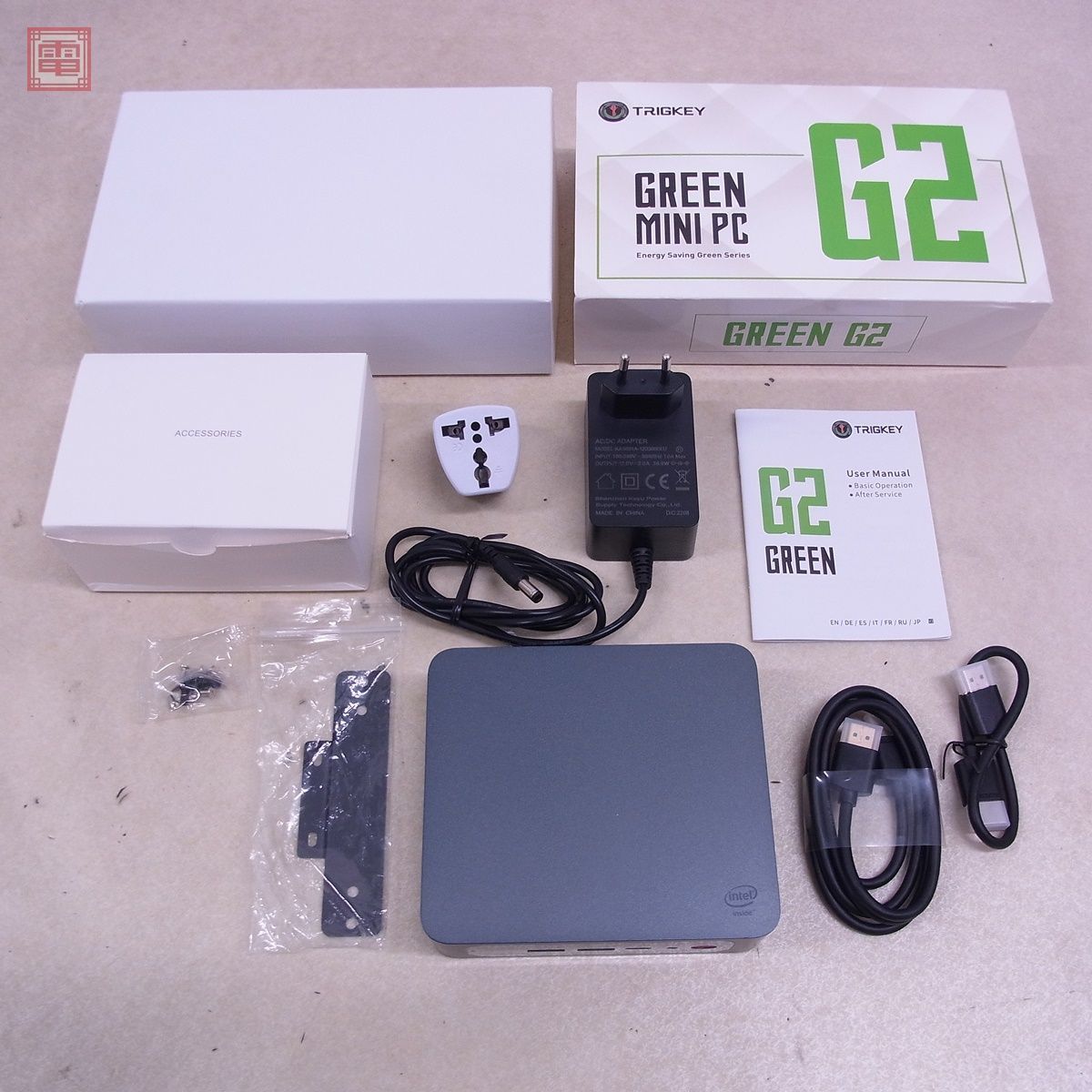 Seasonal Wrap入荷 TRIGKEY GREEN MINI PC 本体 Green G2 Celeron N5095 2.00GHz メモリ 16GB SSD 512GB 初期化済 グリーンミニ 箱説付 10 GREEN G2 ミニPC 16G 512GB