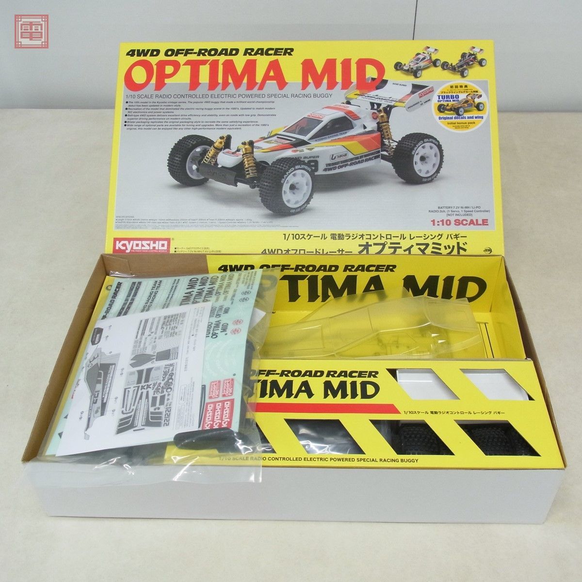 未組立 京商 1/10 4WDオフロードレーサー オプティマミッド 電動RC