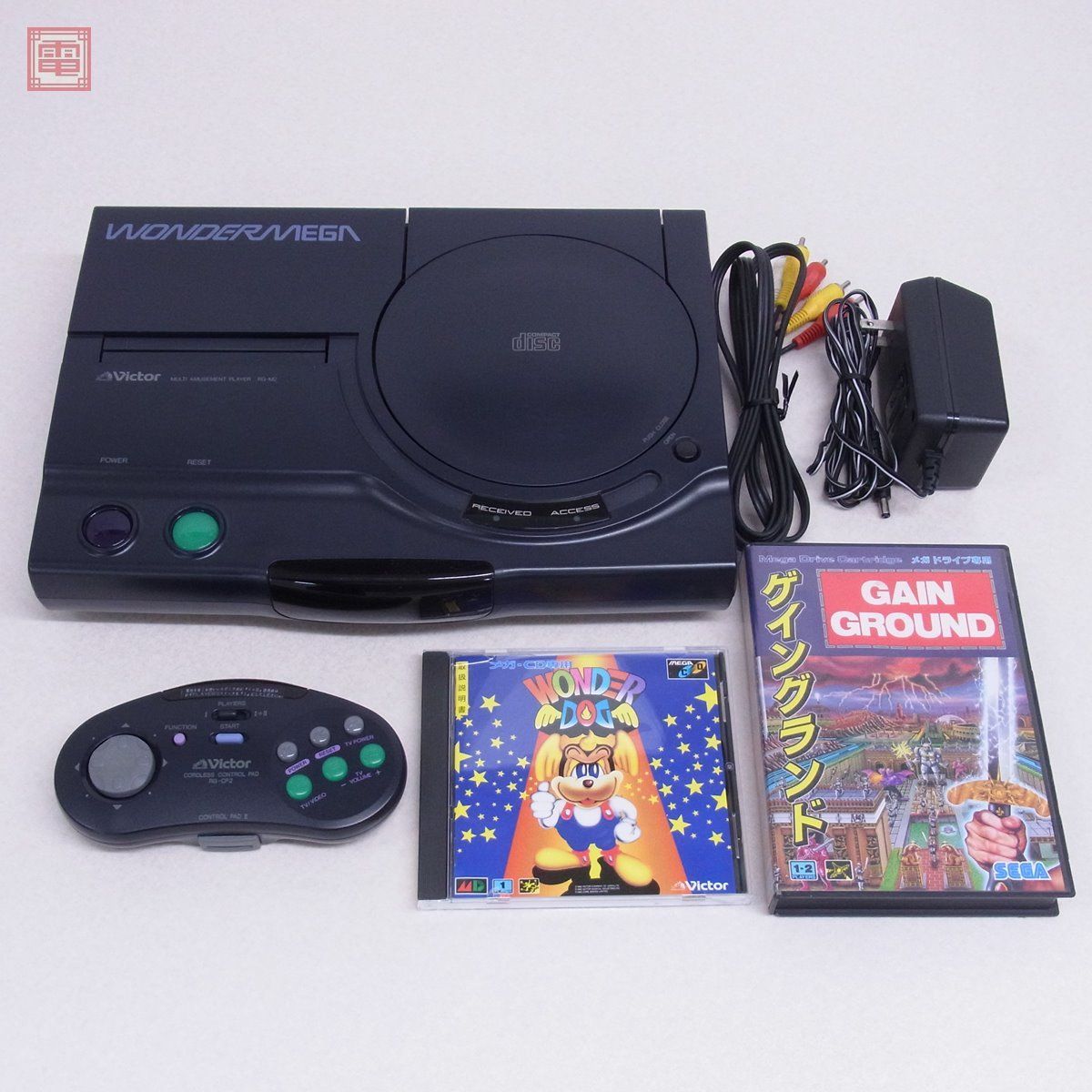 MD ビクター ワンダーメガM2 RG-M2 本体 Victor WONDERMEGA ソフト2本
