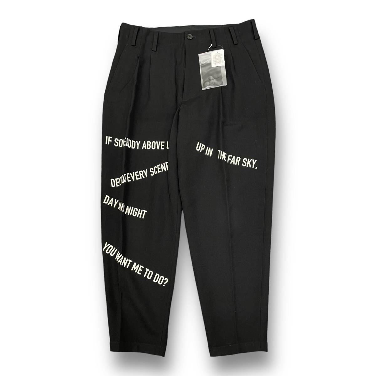 定価104500円 ○ yohji yamamoto pour homme 2タック メッセージP