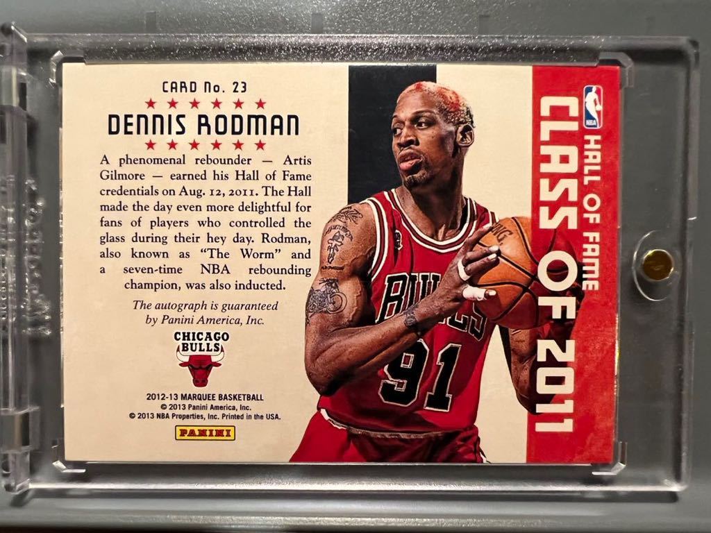 Bulls Legend 49枚限定 Auto 12 Panini Election Night Dennis Rodman デニス・ロッドマン NBA サイン 5回優勝 All-star バスケ 守備王_画像2