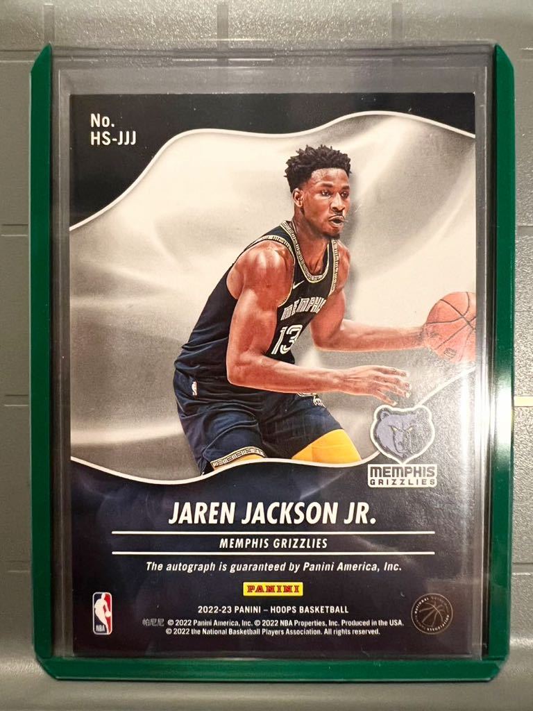 高騰中 Auto 22 Panini HOT Jaren Jackson Jr. ジャレン・ジャクソン・ジュニア NBA 直筆 サイン グリズリーズ All-star 大活躍_画像2