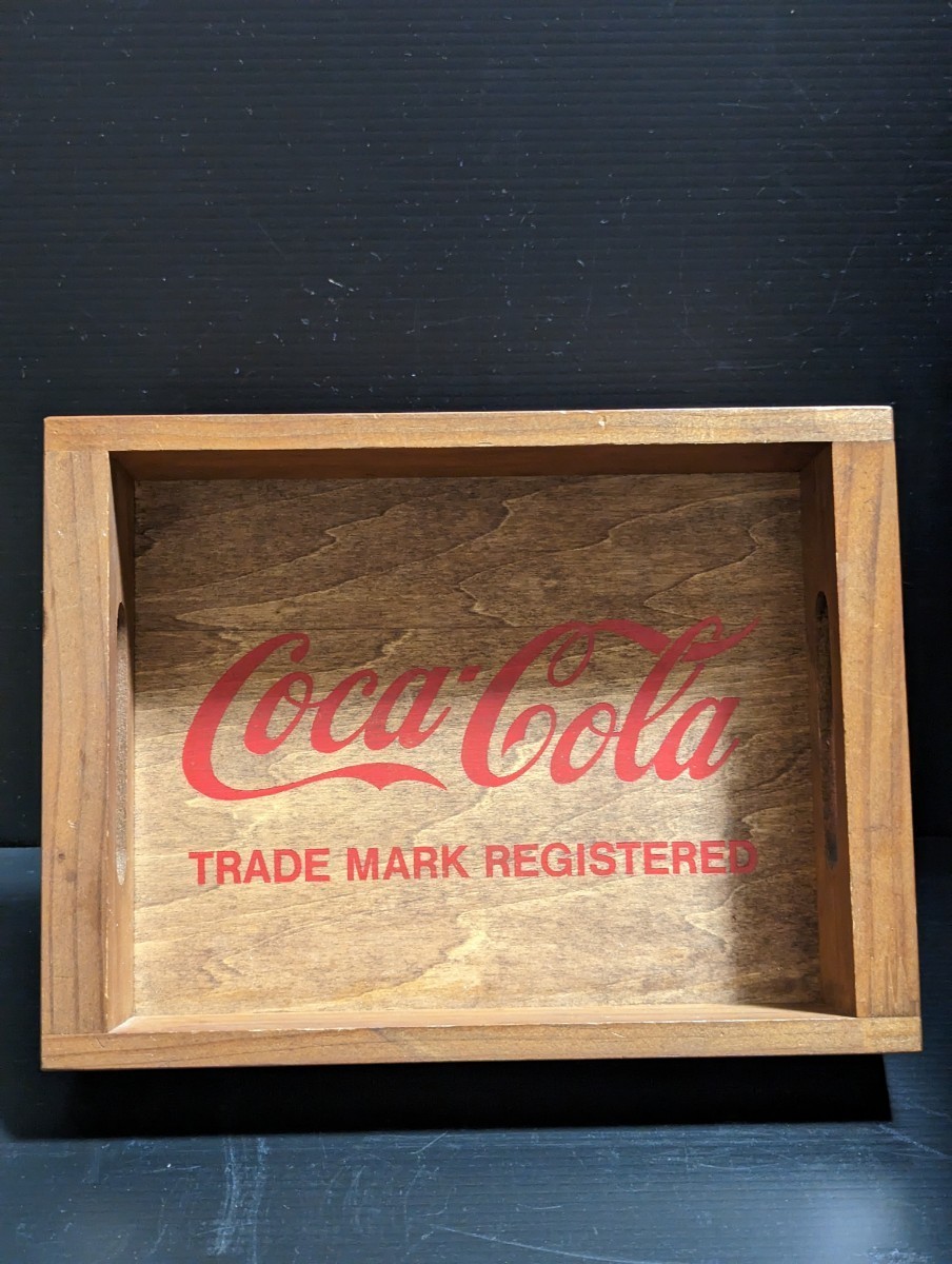 Coca Cola 木製 トレー コカ・コーラ レトロ 雑貨 アンティーク