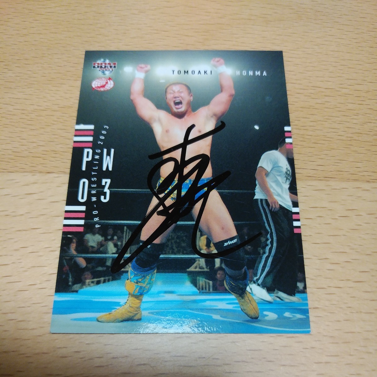 ヤフオク! - 本間朋晃 直筆サインカード 新日本プロレス 大日本プロレス...