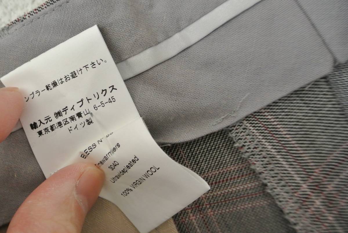 1LDK購入 新品 BLESS NO°55スウェット ワイドパンツ チェック ブレス
