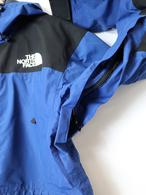 90s THE NORTH FACE ノースフェイス ゴアテックス マウンテンガイドジャケット(メンズ M)ブルー ヴィンテージ_画像4