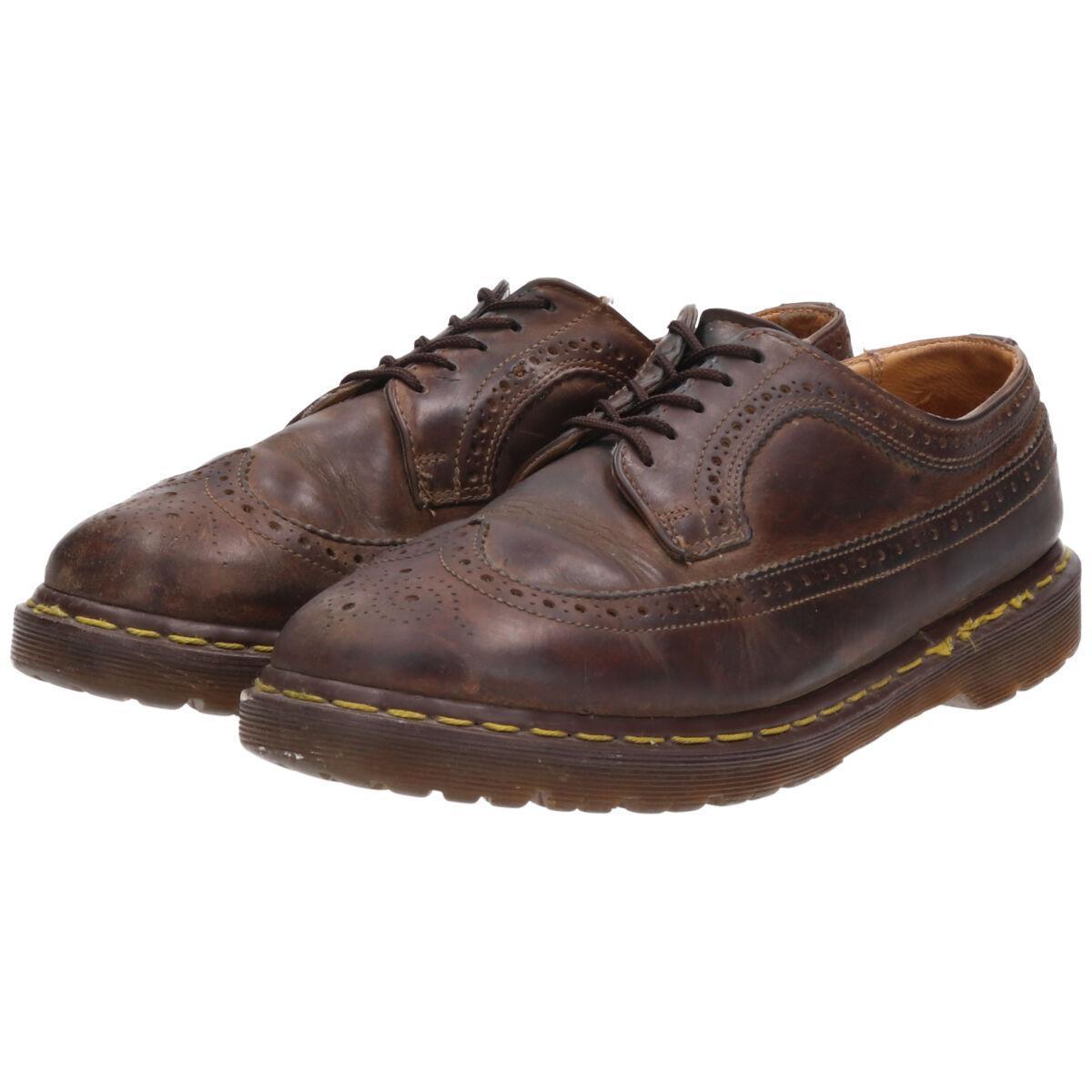 古着 ドクターマーチン Dr.Martens ウイングチップ 5ホールシューズ 英国製 UK10 メンズ28.5cm /saa011090