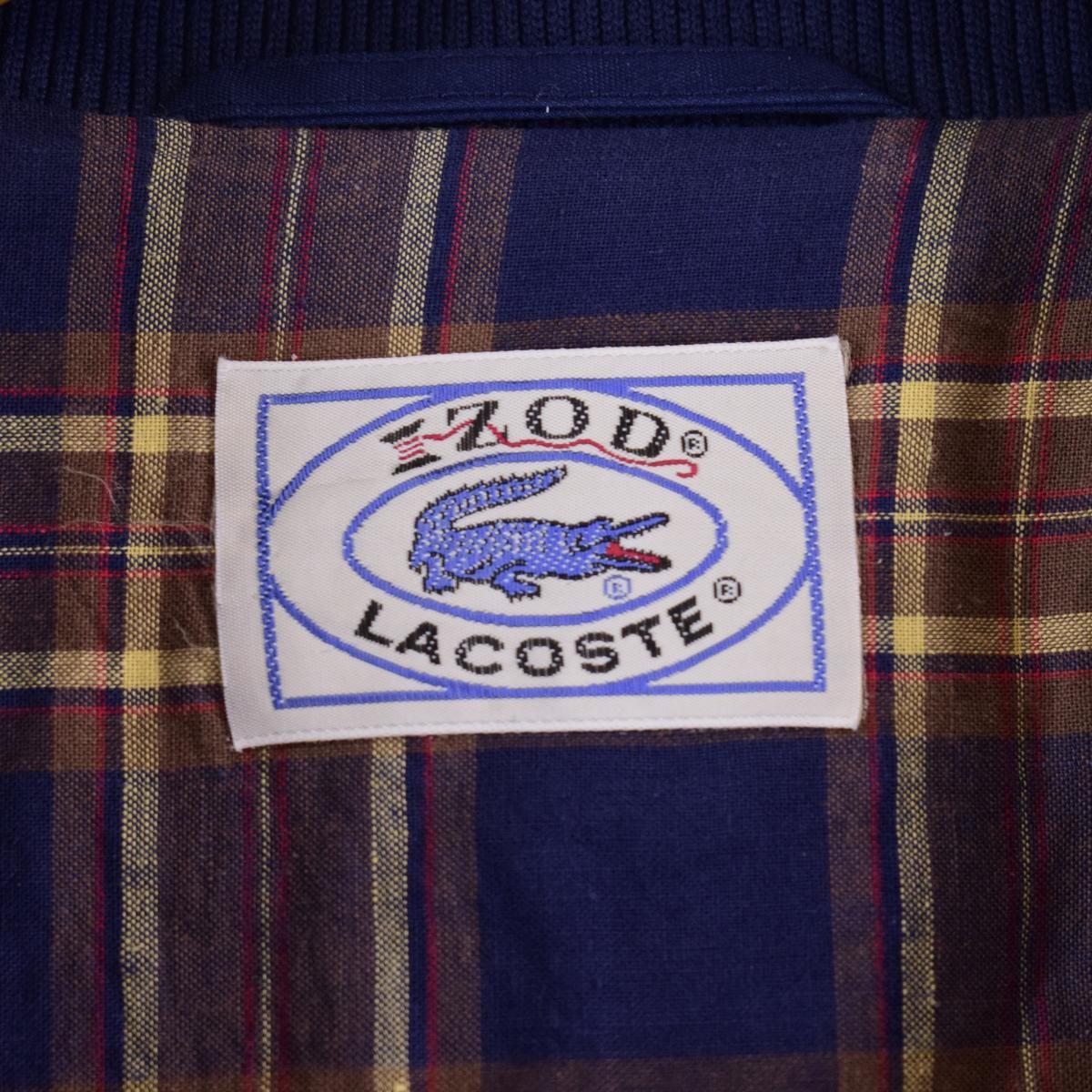古着 80年代 ラコステ LACOSTE IZOD ハリントンジャケット スイング