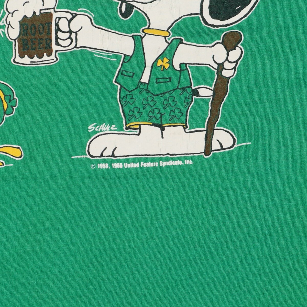 古着 90年代 アルテックス ARTEX PEANUTS ピーナッツ キャラクタープリントTシャツ USA製 メンズM ヴィンテージ /eaa331046_画像4