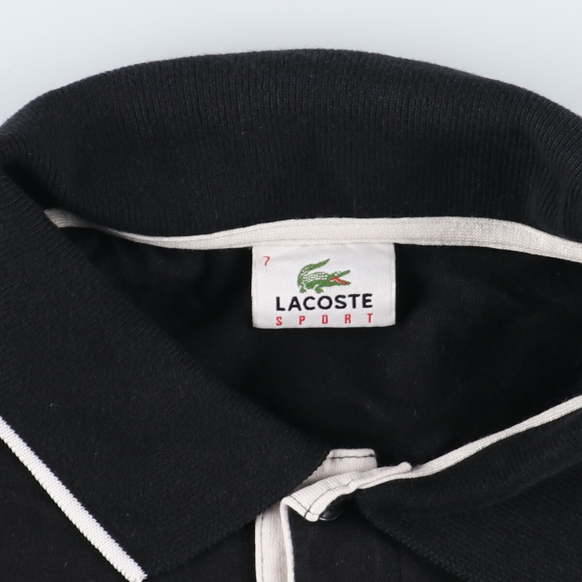 古着 ラコステ LACOSTE SPORT 半袖 ポロシャツ 7 メンズL ヴィンテージ /eaa331018_画像3