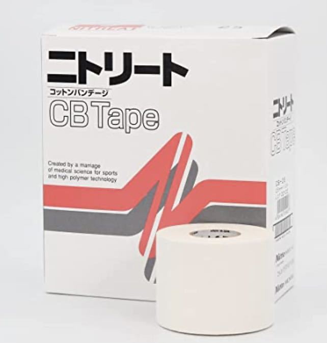 【送料無料】二トリート　コットンバンデージ　CBテープ 25mm×12m 4箱(12巻入)_画像1