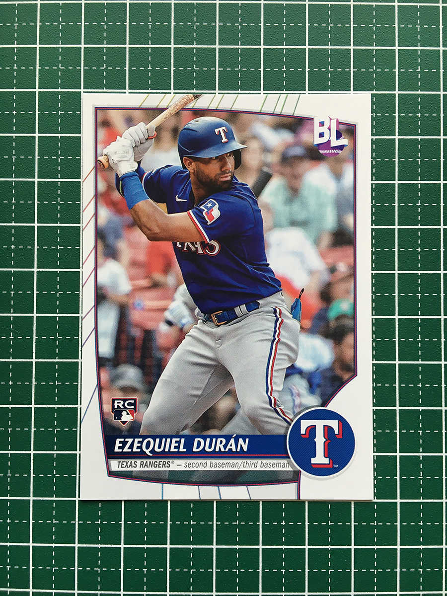 ★TOPPS MLB 2023 BIG LEAGUE #8 EZEQUIEL DURAN［TEXAS RANGERS］ベースカード「COMMON」ルーキー「RC」★_画像1