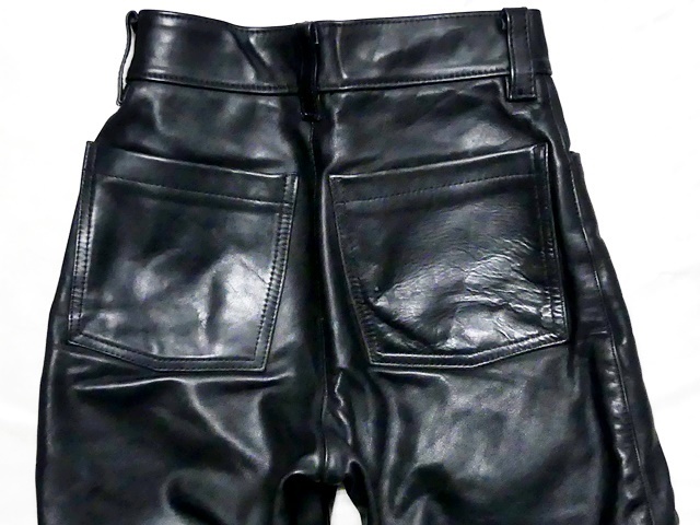 即決 アメリカ製 VANSON W28 レザーパンツ バンソン メンズ 黒 USA 本
