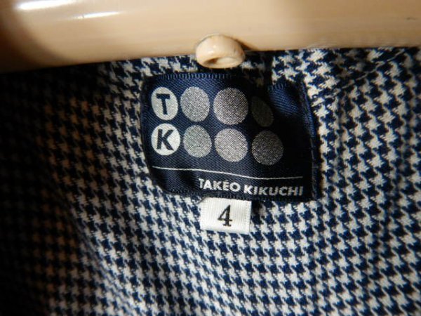 to6081　TK　TAKEO KIKUCH　タケオ　キクチ　半袖　ポロシャツ　2重襟　デザイン　人気　送料格安_画像5