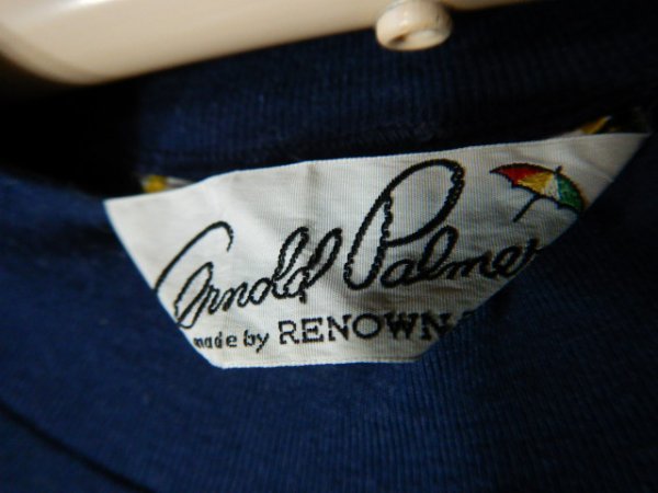 to6136　Arnold Palmer　アーノルド　パーマー　レナウン　レトロ　ビンテージ　vintage　半袖　tシャツ　モックネック風　人気　送料格安_画像4