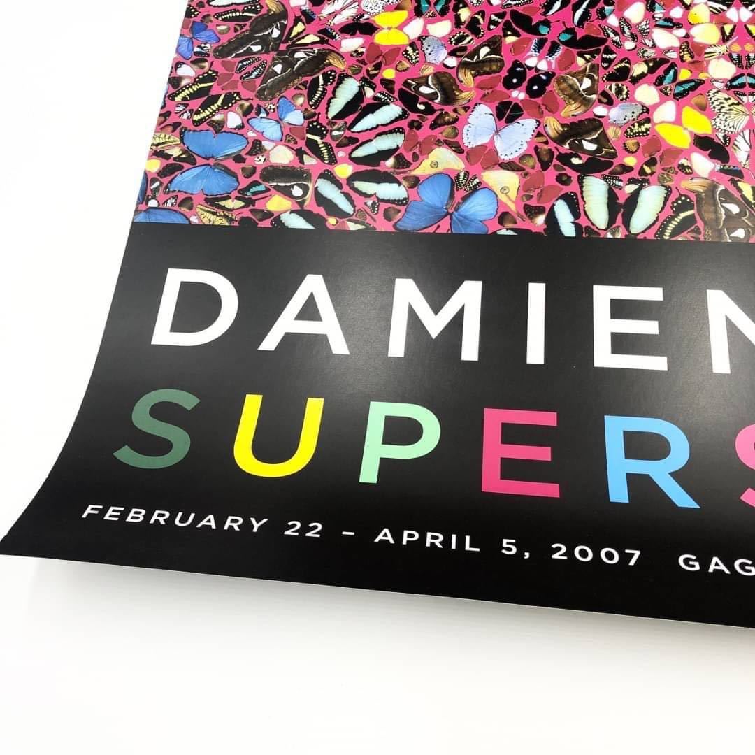 【レア】Damien Hirst ダミアン・ハースト SUPERSTITION ポスター / madsaki 村上隆 kyne kaws banksy_画像2