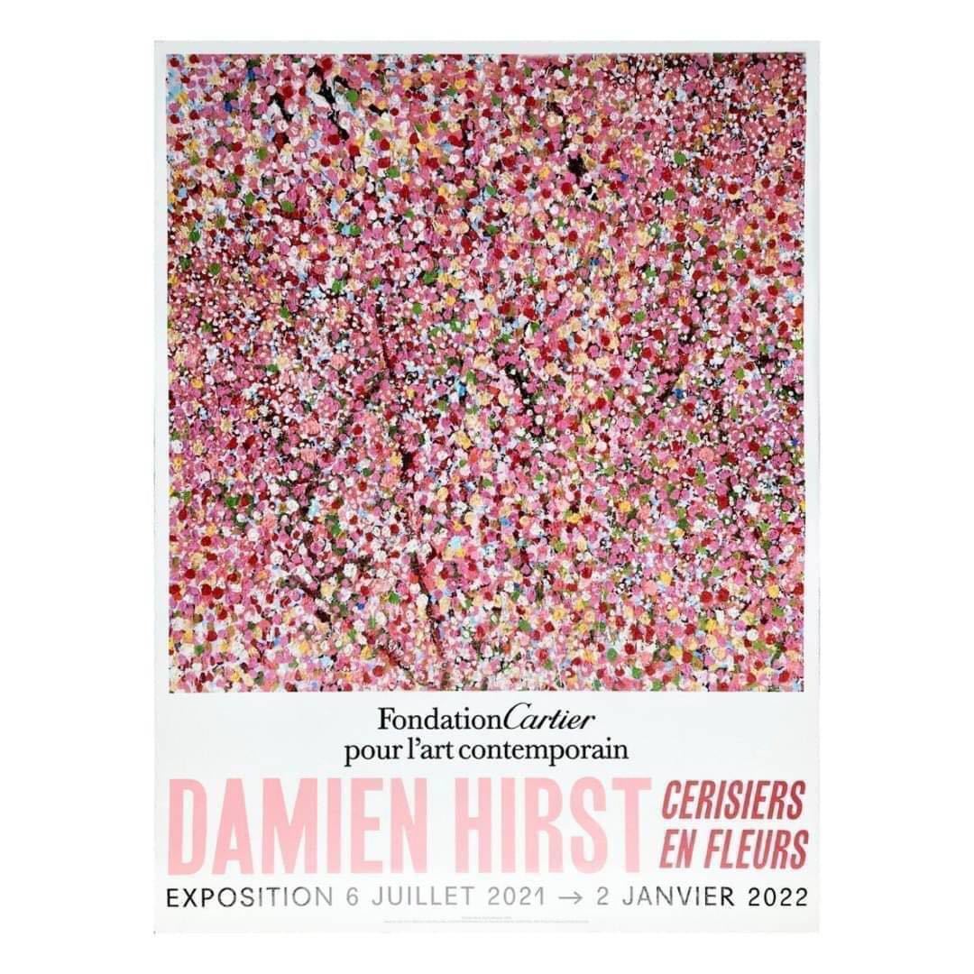 [ редкость ]Damien Hirstdami Anne * - - -тактный Cherry Blossoms постер / madsaki Мураками .kyne kaws banksy