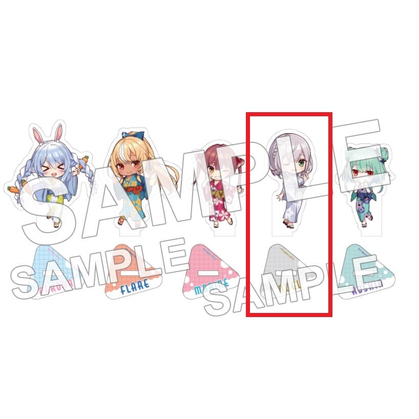 ホロライブ×極楽湯 フロライフ アクリルスタンド ミニキャラver 白銀ノエル アクリルフィギュア Hololive Acrylic Stand Shirogane Noel