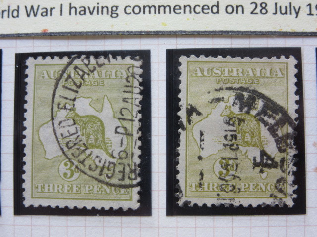 オーストラリア切手Commonwealth of Australia 1913-1914使用済4枚）、1914使用済3枚） 1915-1919（使用済6枚）_画像9