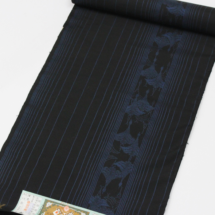 大島紬 反物 新品 未仕立て 日本製 女性 レディース 花柄 絣 着物 きもの 縞 洋服 和裁 洋裁