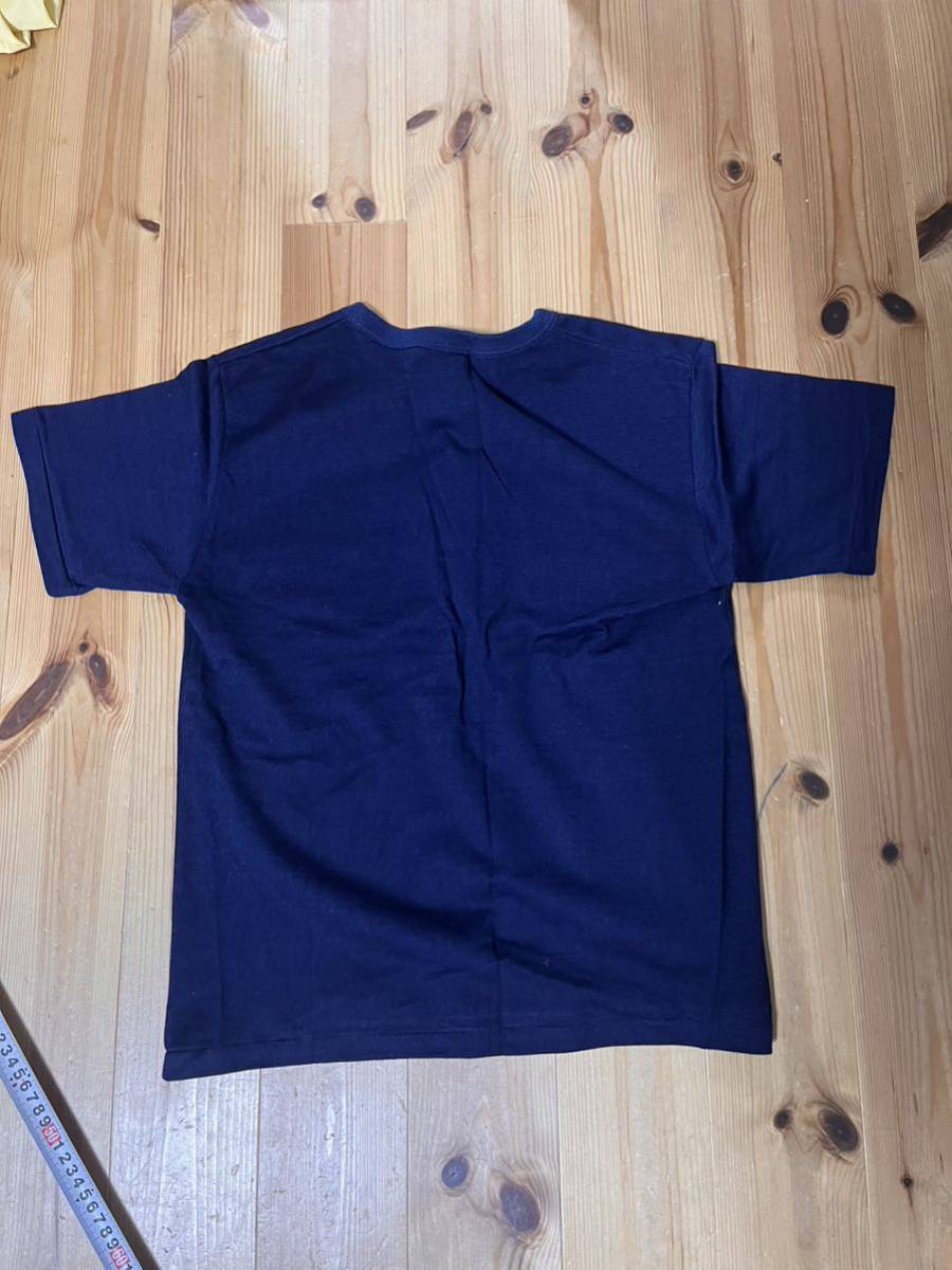 美品 ウエアハウス ヘンリーネック　Tシャツ 藍染 Sサイズ　試着したかも　半袖Tシャツ 日本製　コットン_画像4