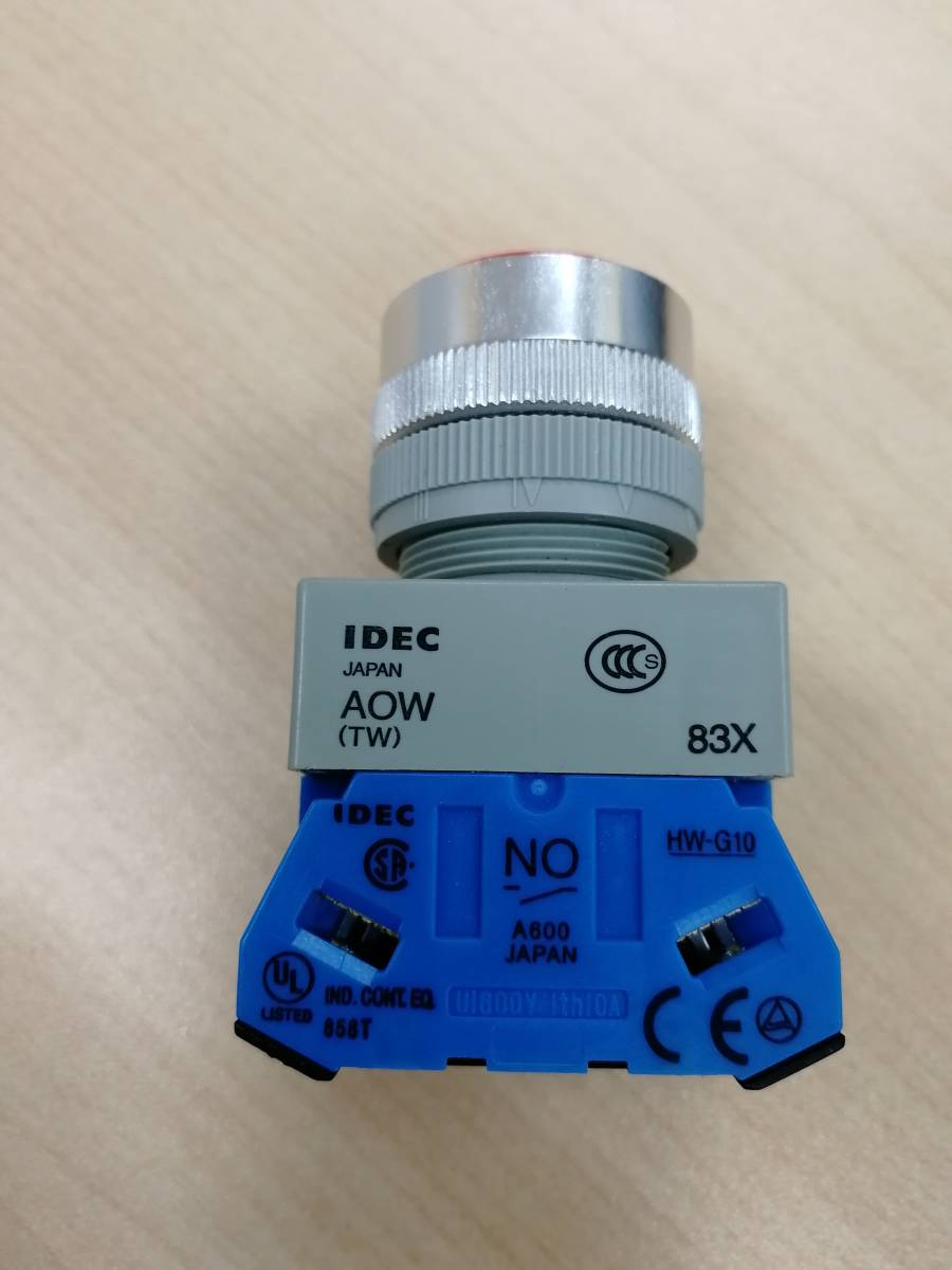 IDEC　AOW110R Φ22 TWシリーズ 押ボタンスイッチ 平形　和泉電気_画像2