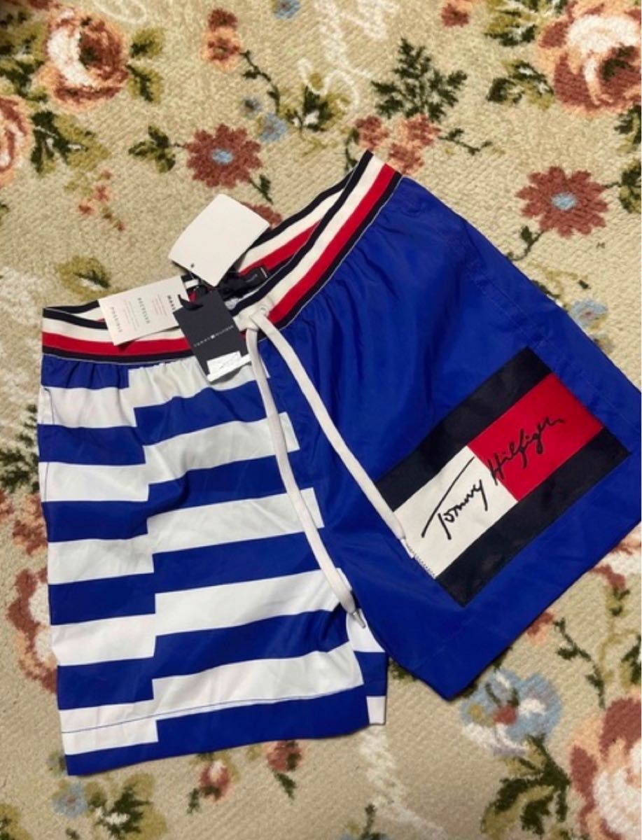 TOMMY HILFIGER トミーヒルフィガー 水着　メンズ　ボードショーツ　フィジーク  キャンプ　川　海 ショートパンツ　