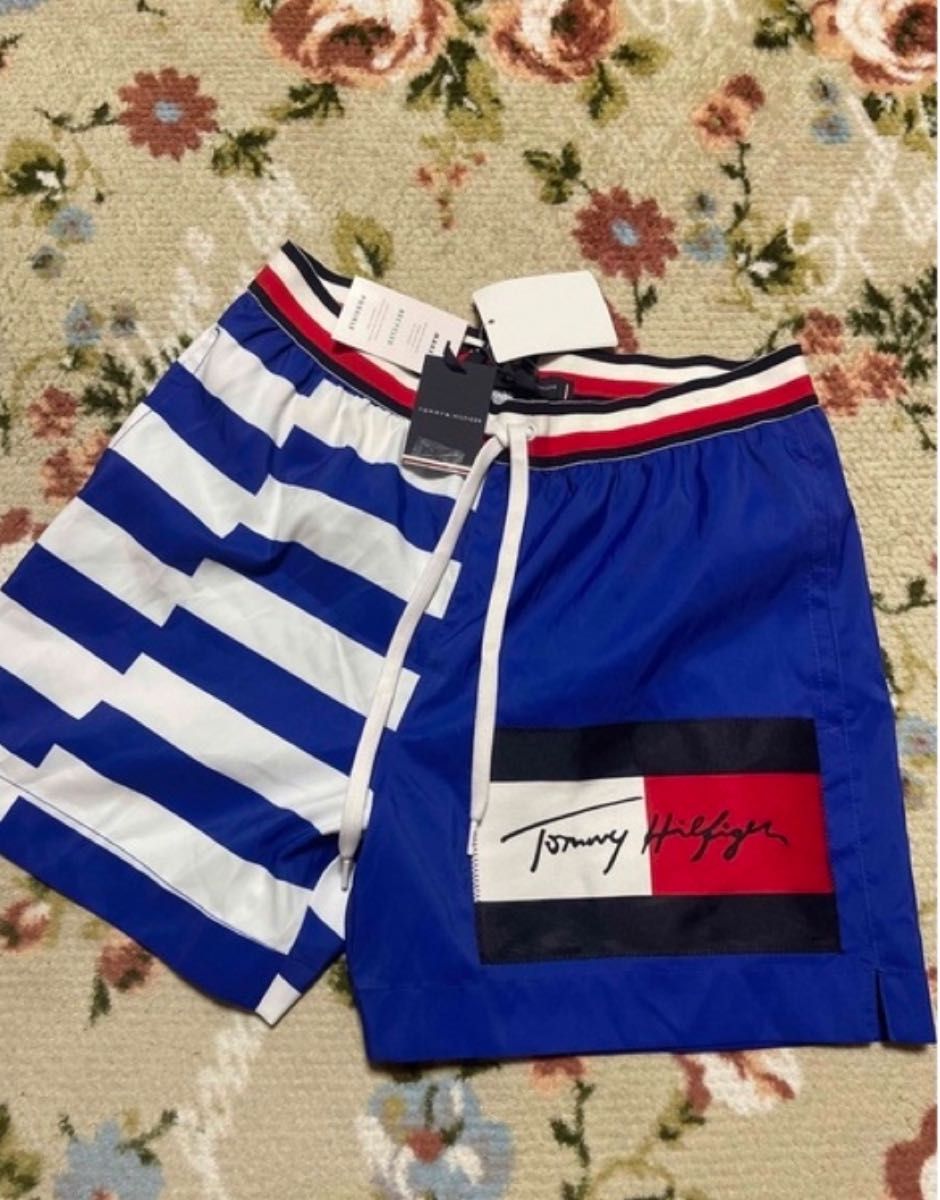 TOMMY HILFIGER トミーヒルフィガー 水着　メンズ　ボードショーツ　フィジーク  キャンプ　川　海 ショートパンツ　