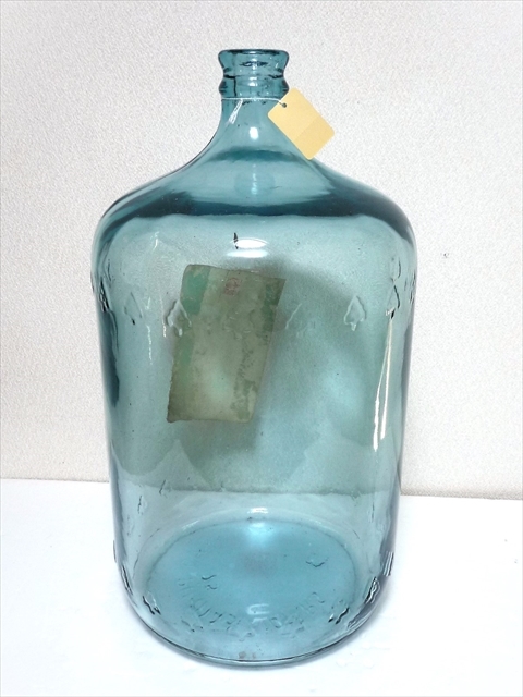 単品購入●3676 アメリカ ビンテージ 瓶 ボトル オブジェ ガラス製 インテリア 男前系 インダストリアル フラワーベース 高さ51cm 直径27cm baa 洋風