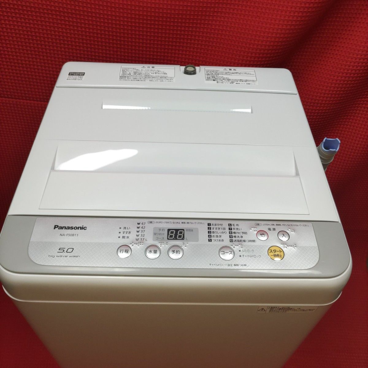 送料込 Panasonic 5kg 全自動洗濯機 NA-F50B11 簡易乾燥付-