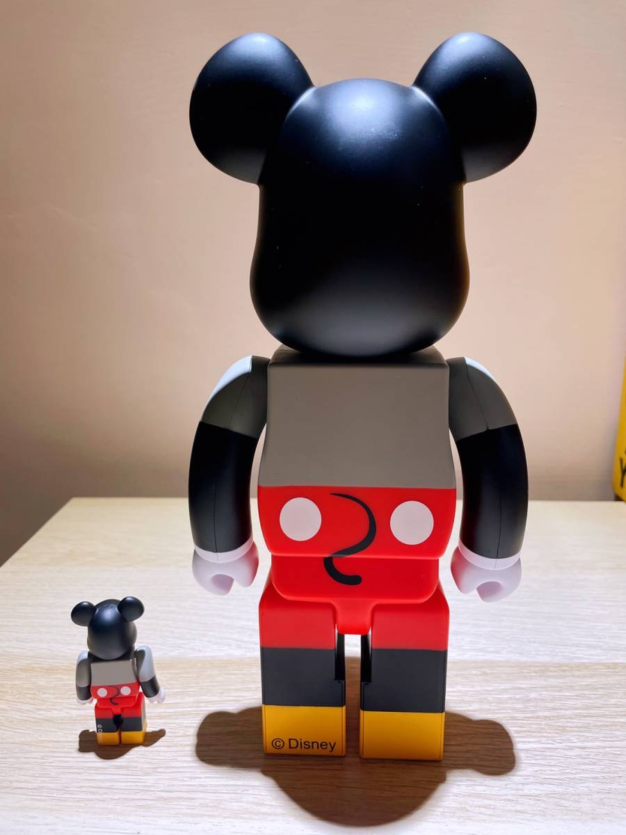 中古美品　Be@rbrick Disney Javier Calleja Mickey Mouse 400%& 100% ベアブリック ディズニー ミッキー ハビアカジェハ_画像3