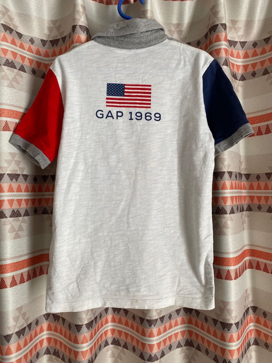 【GAP】ギャップ キッズ Tシャツ  ポロシャツ グレー 【Ｓサイズ】