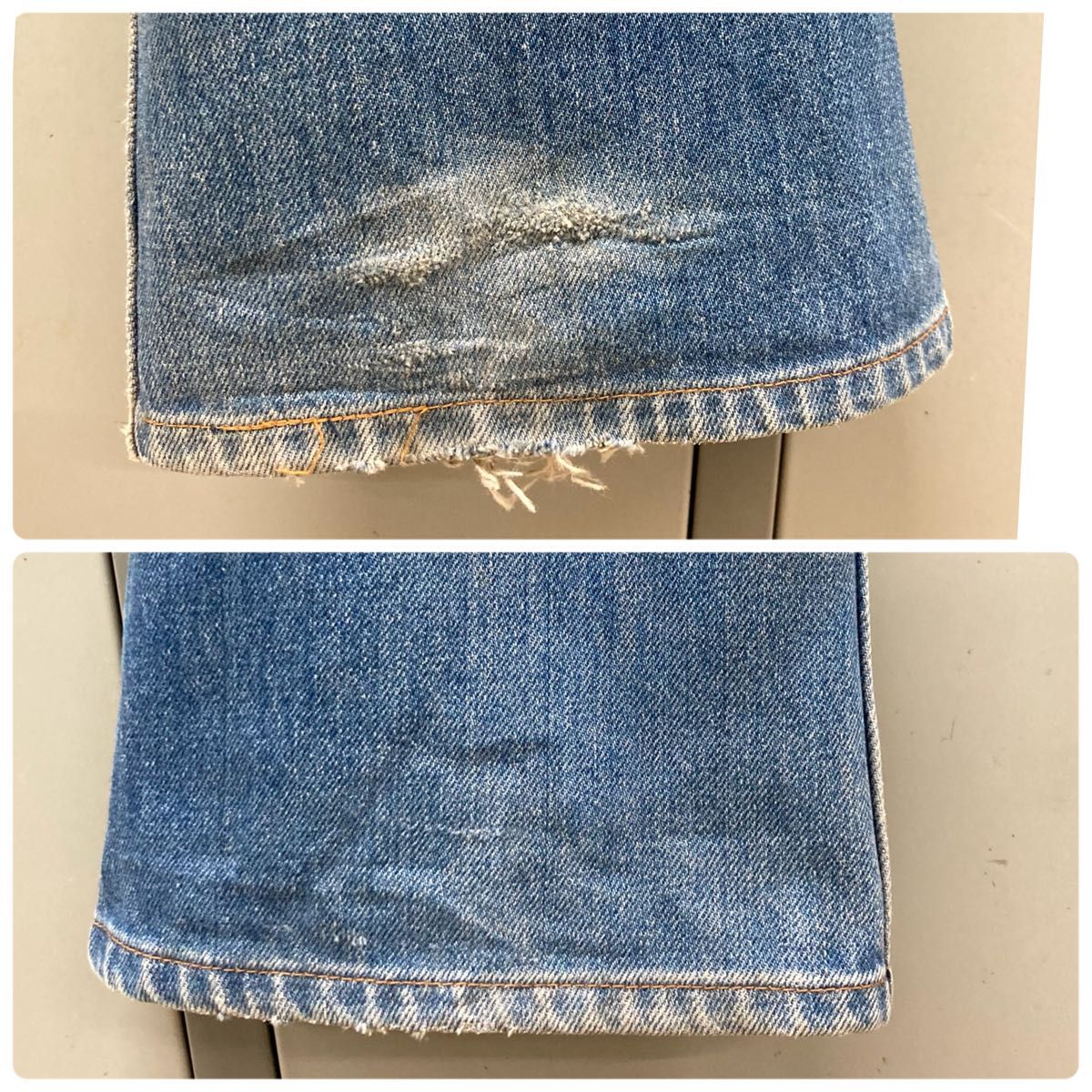 91年製 Levi'sリーバイス 646 オレンジタブ W31 日本製 ブーツカット フレア ヒゲ ダメージ