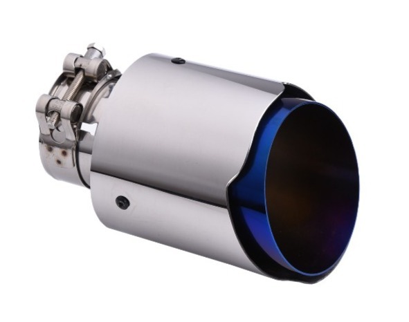**[ great popularity!!]Carmon muffler cutter exhaust stainless steel titanium blue silver all-purpose size 19 kind from selection possibility!**