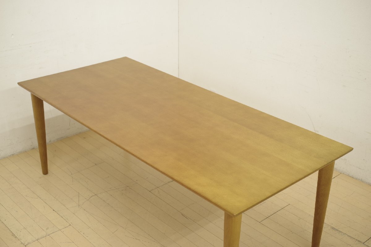 30％OFF モデルルーム展示品 kitani キタニ ダイニングテーブル DFS-V200T ナラ無垢材 4～6人掛け 食卓机 ナチュラル シンプル 日本製 定価57万