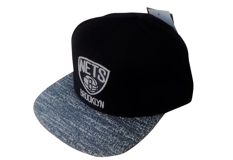 cap-55 Mitchell＆Ness ミッチェルアンドネス ADJUSTABLE FIT NBA Brooklyn Nets CAP CAP キャップ 帽子 ベースボールキャップ ブラック_画像1